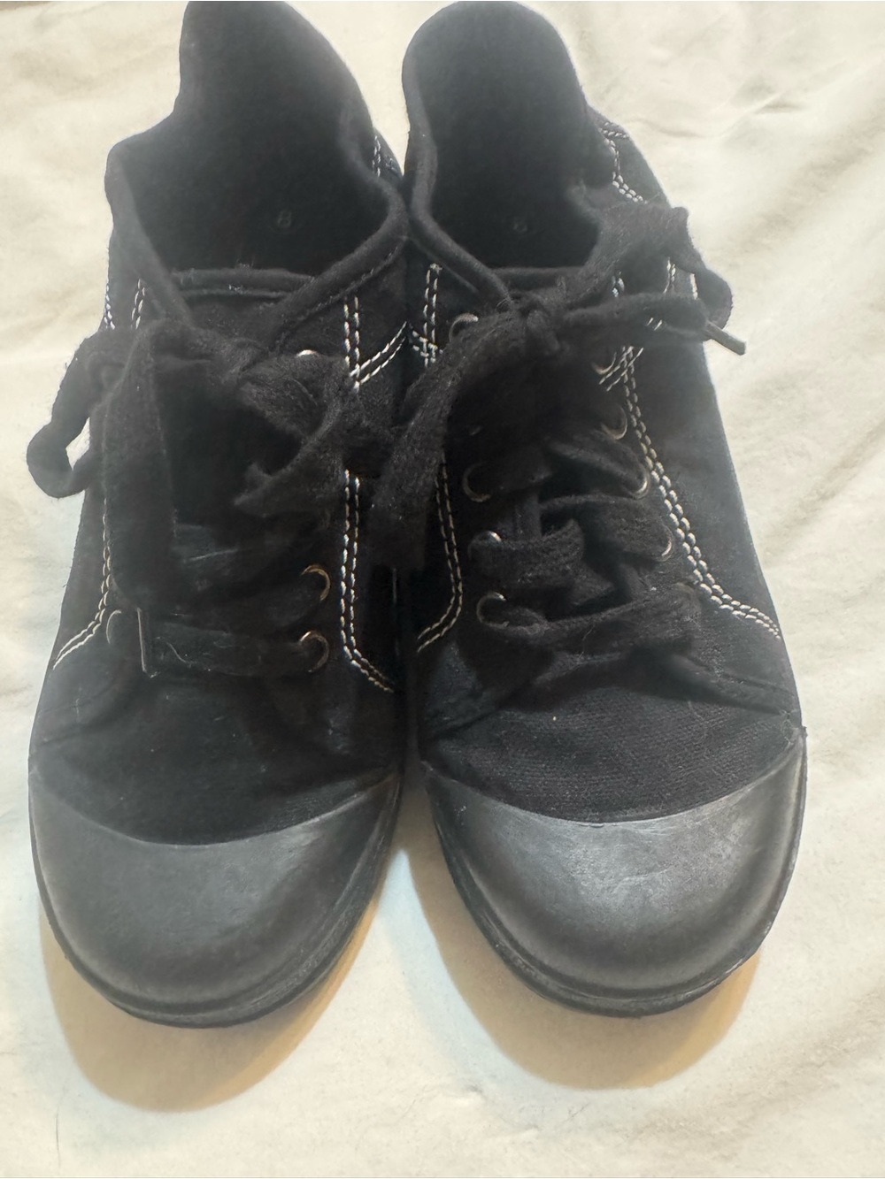 CL by Chinese Laundry Classic Black Canvas Lace-Up Women's Sneakers